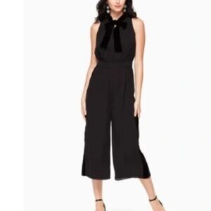 Kate Spade Velvet Tuxedo Jumpsuit